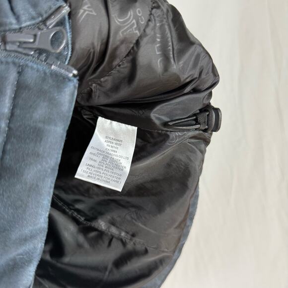 NWT Outback Trading Co Puffer Vest Women's Small Navy Blue Aspen Aztec 29820 - Picture 7 of 8